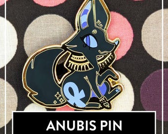 Anubis OC Pin - Cute Egyptian mythology Original Art Pin
