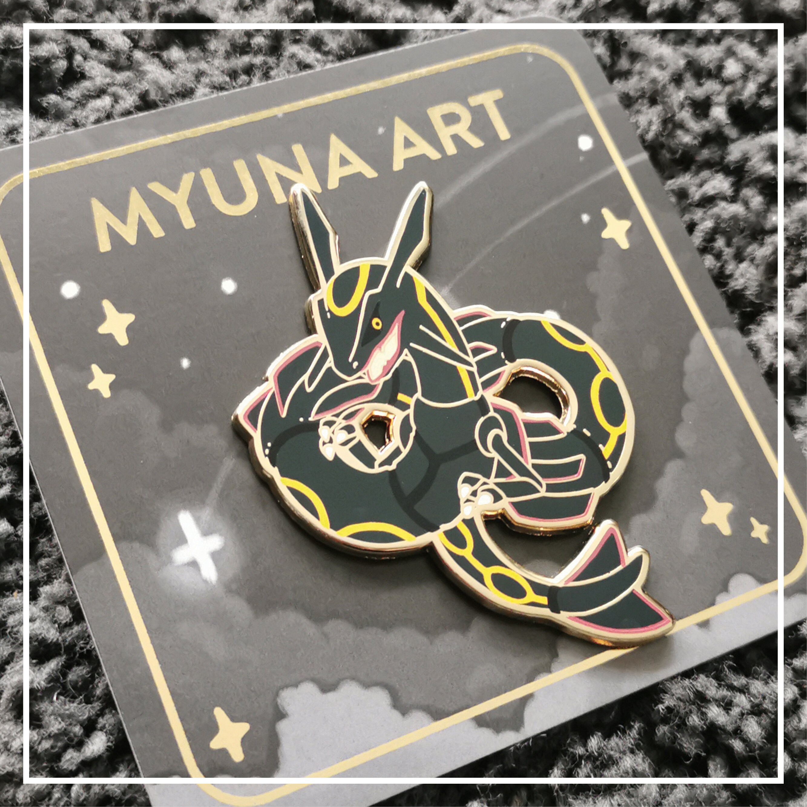 Myuna's XXL Shiny Rayquaza Pin Big Fanart Sky Dragon -  Finland