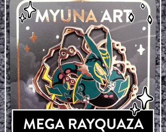 Shiny Mega Rayquaza Sky Dragon Vinyl Sticker -  Portugal