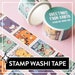 Pokemon Washi Tape 'Greetings from Kanto' - Creative stamp tape design for Scrapbooks, Bullet Journals and more 