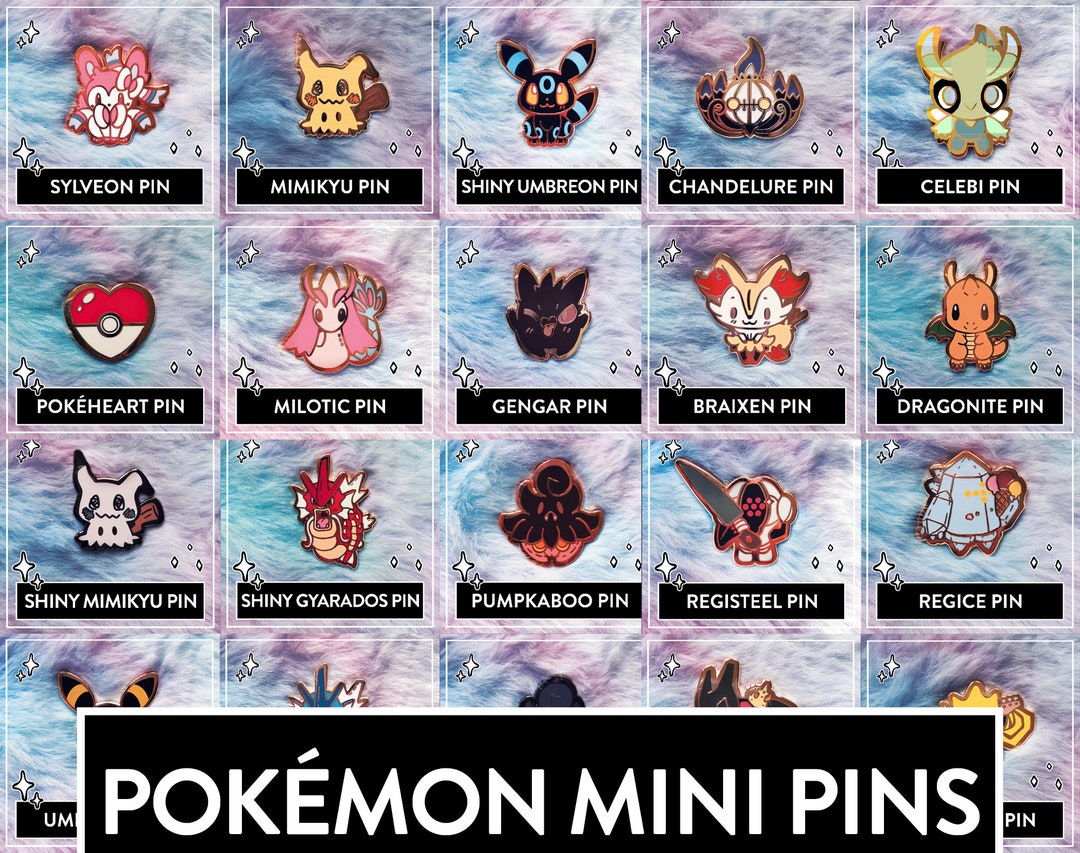 Pokemon Mini Pins Süße Pokemon Pins, Kawaii Art Pokemon Pins Im Chibi Stil  