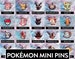 Pokemon Mini Pins – Pokémon Hard Enamel Pins, Cute Pokemon Pins, Kawaii Art Pokemon Pins Chibi Style 
