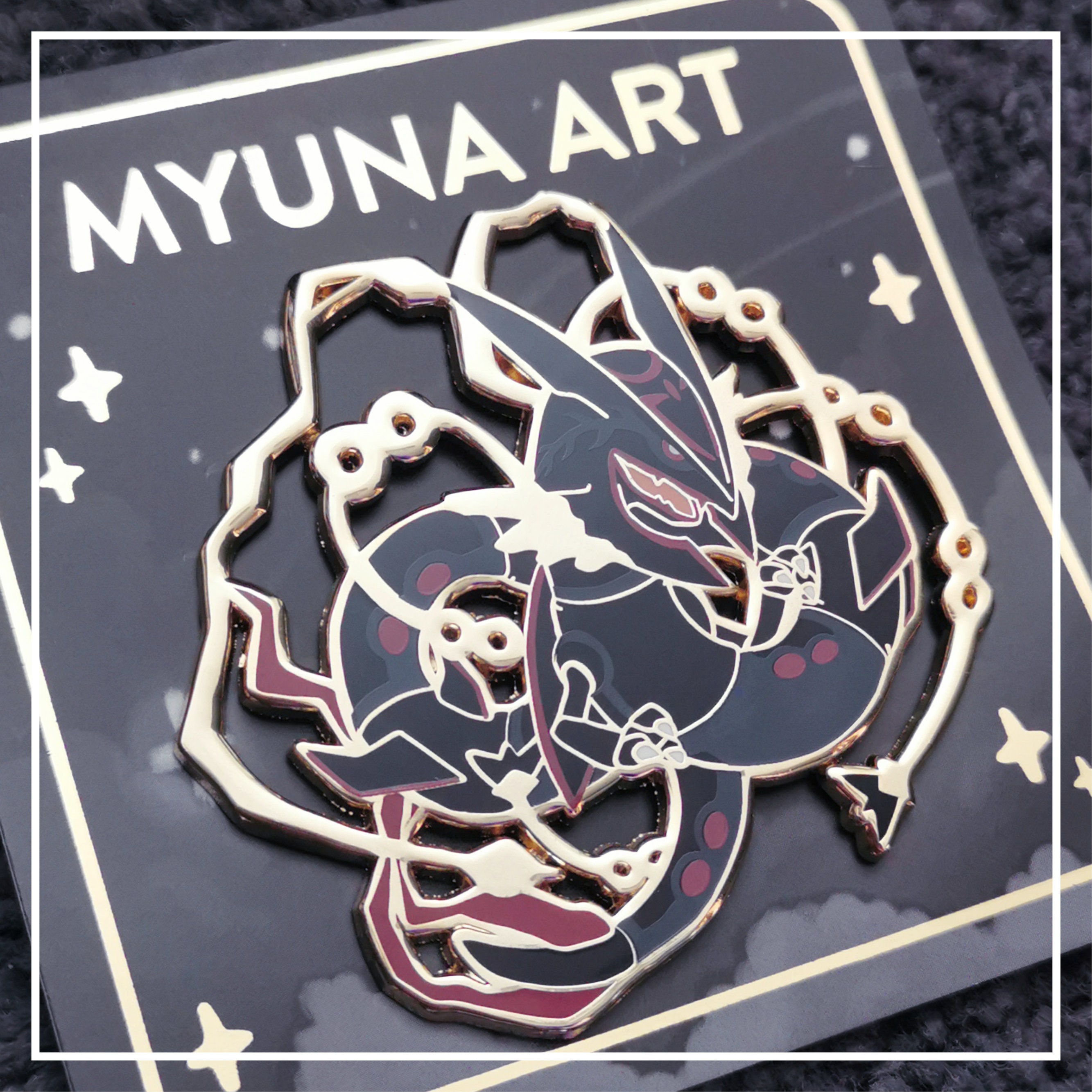 Myuna's XXL Shiny Rayquaza Pin Big Fanart Sky Dragon -  Finland