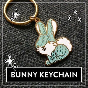 Hase Schlüsselanhänger - Hase Schmuck, Kaninchen Anhänger, Hase Accessoires, Bunny Schmuck, Häschen Anhänger, Hase niedlich, Geschenk, süß