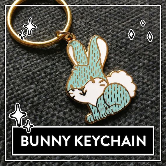 Bunny Keychain Cute Bunny Accessories Rabbit Charm Bunny Etsy