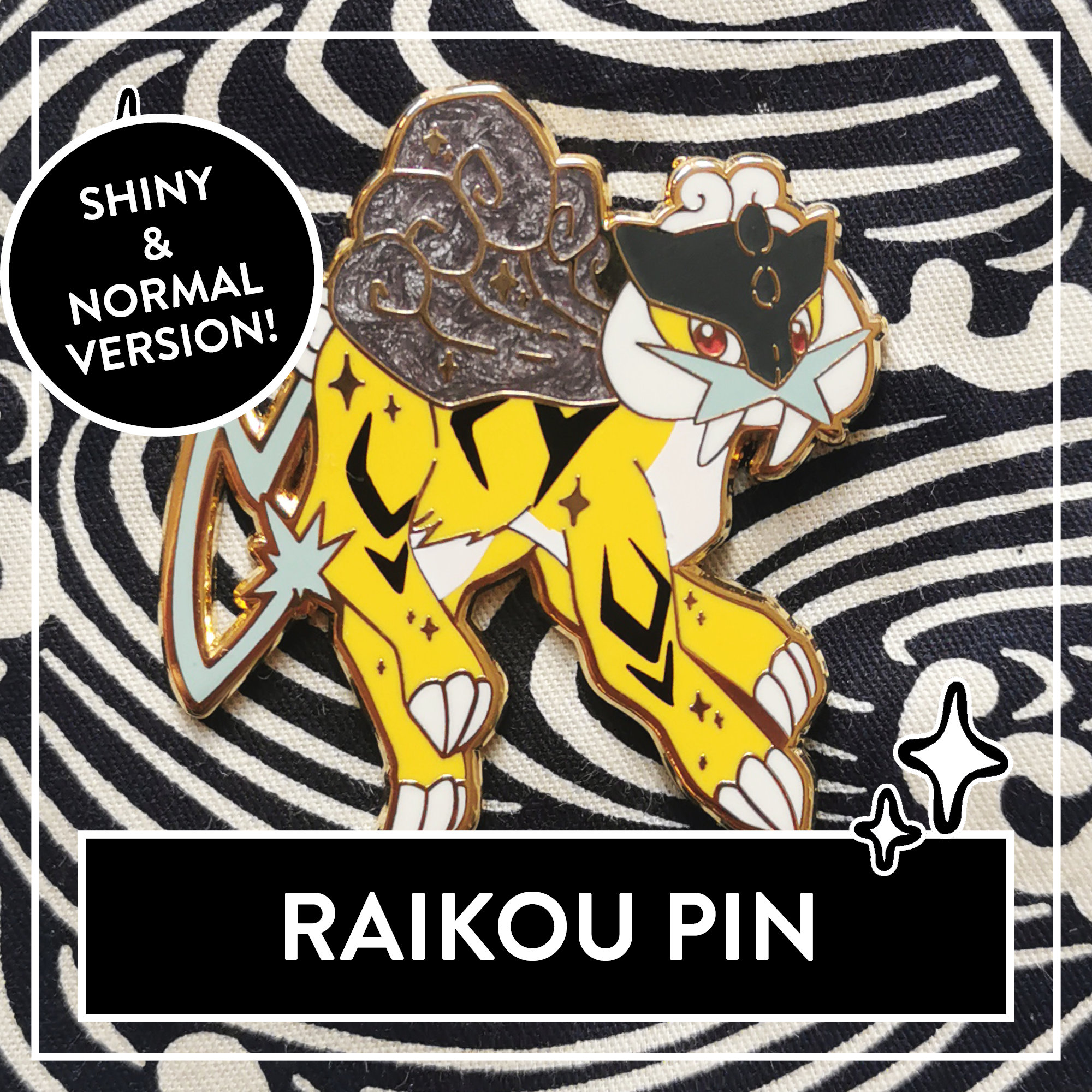 Pokemon Raikou Collector's Pin