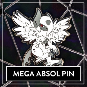 Süßer Mega Absol Fanart-Pin - niedlicher Enamel Pin