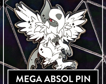 Süßer Mega Absol Fanart-Pin - niedlicher Enamel Pin