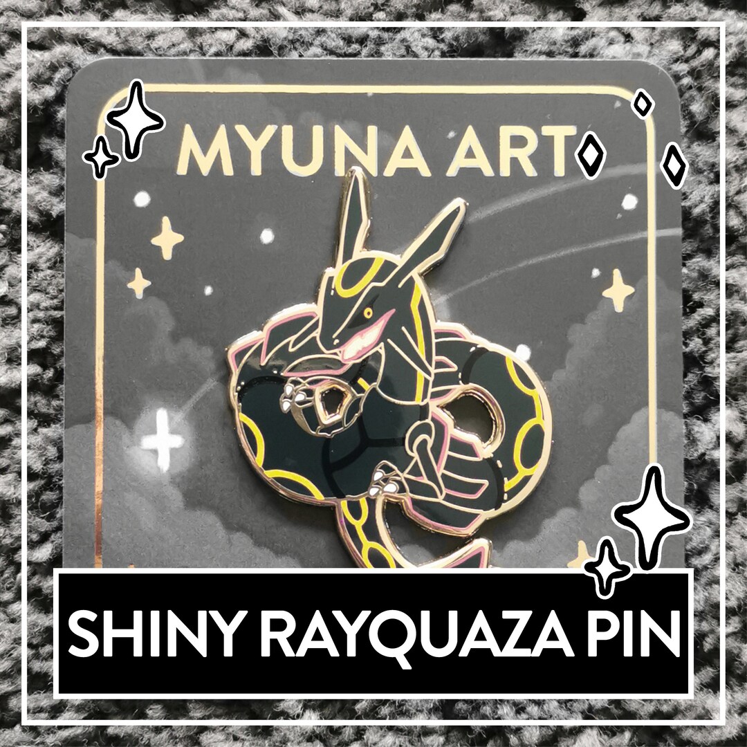 Myuna's XXL Shiny Mega Rayquaza Pin Big Fanart Sky -  Sweden