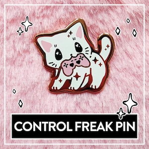 Paws&#39;n&#39;Pixels Control Freak Enamel Pin