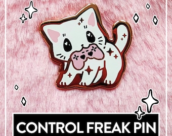 Paws'n'Pixels Control Freak enamel pin