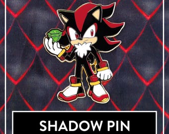 Shadow the Hedgehog Hard Enamel Pin
