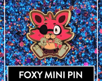 Foxy Hard Enamel Pin - Cute FNAF Halloween Fanart Pin