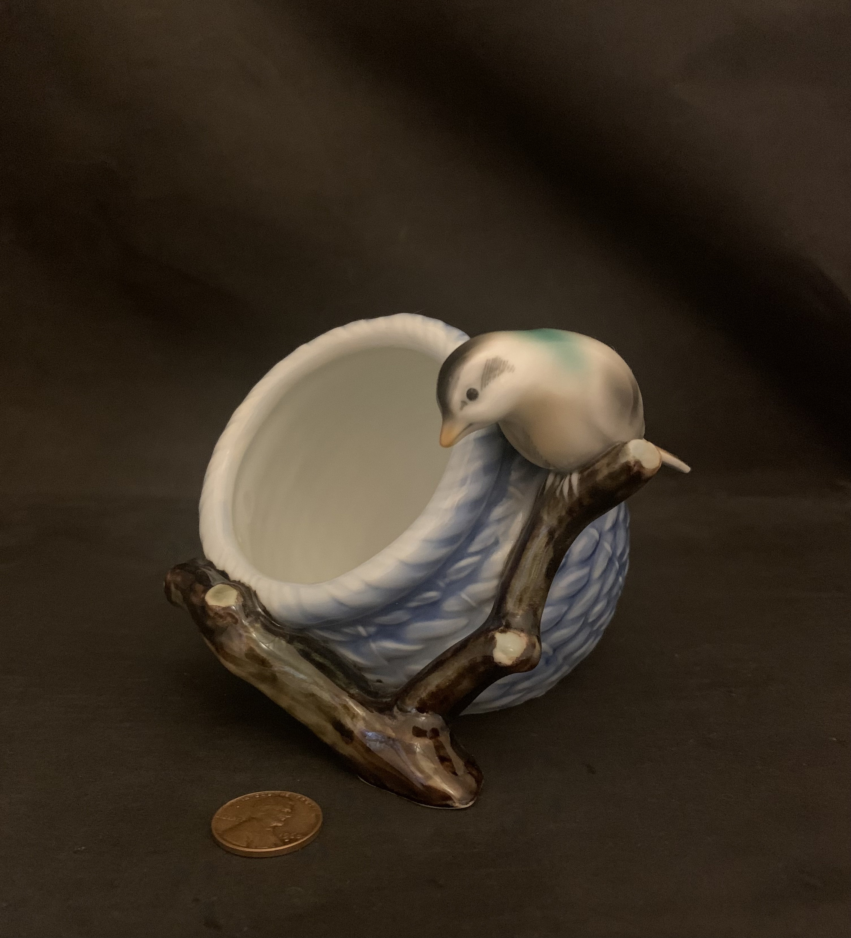 VINTAGE】Nemadji Pottery Flower Base ”Made In USA