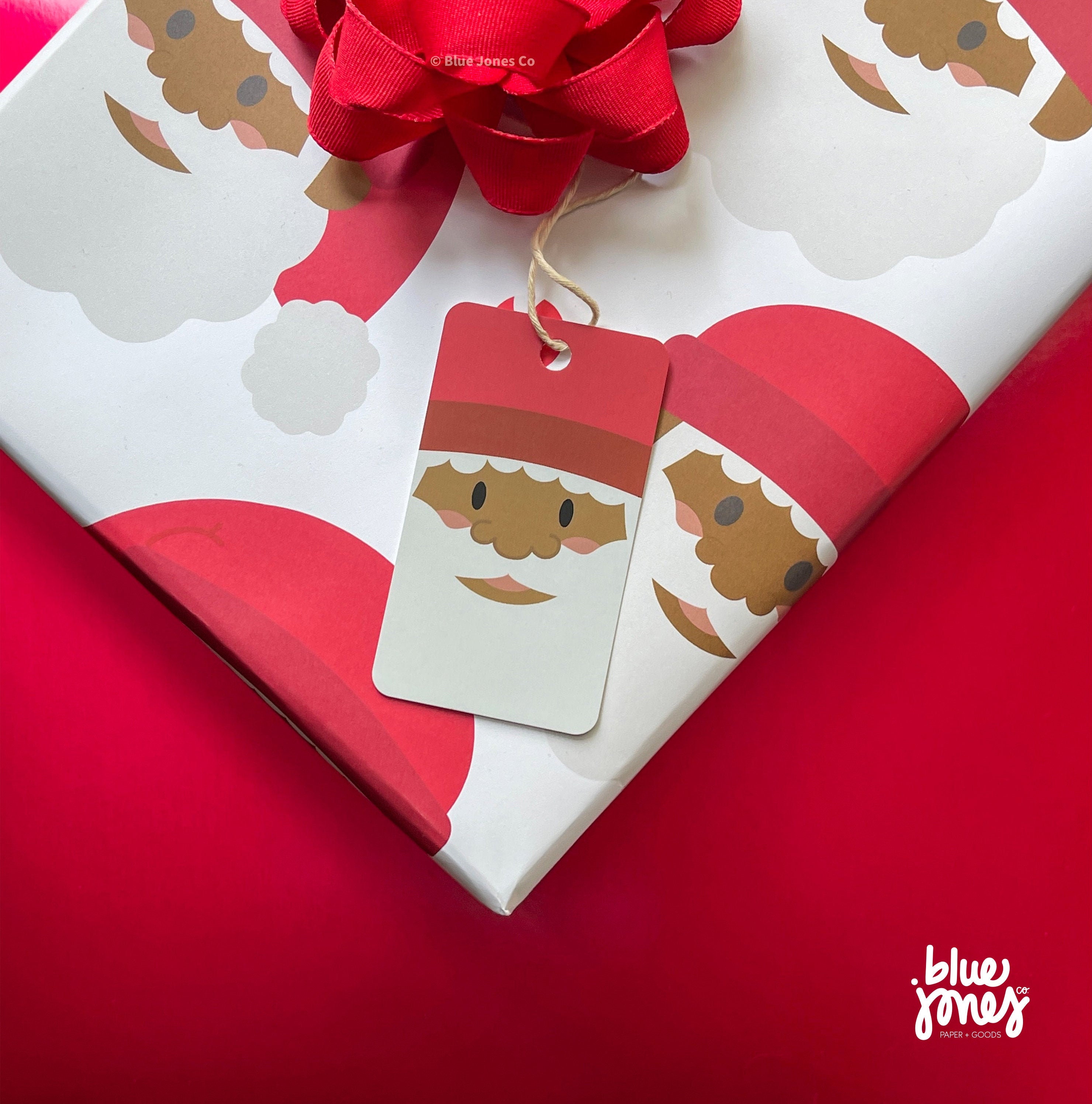 Black Santa Claus and Mrs. Claus Wrapping Paper, African-american Christmas  Couple, Melanin Xmas Paper 