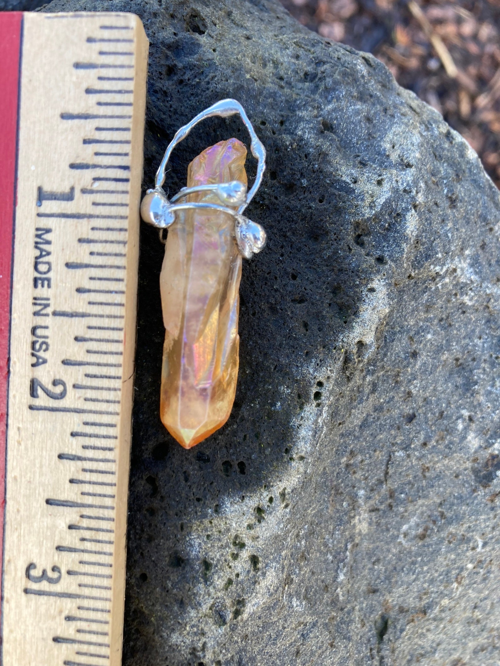 Crystal raw amber quartz Etsy