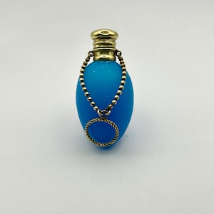 Antique Opaline French Chatelaine Perfume Bottle 1900’s