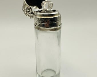 Antyczny wiktoriański flakon na perfumy w kształcie cyklonu – z puncą Miller Brothers – Birmingham 1901