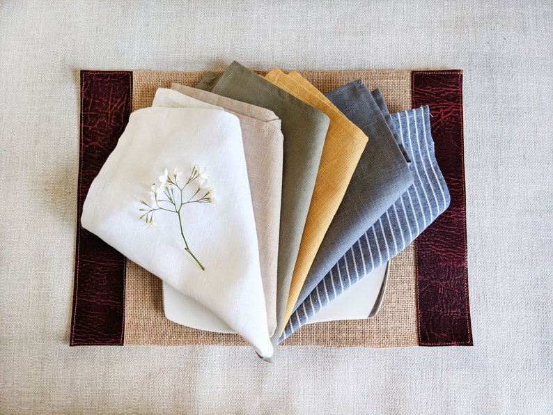Irish Linen Napkins Soft Prewashed Oekotex Certified White Etsy UK