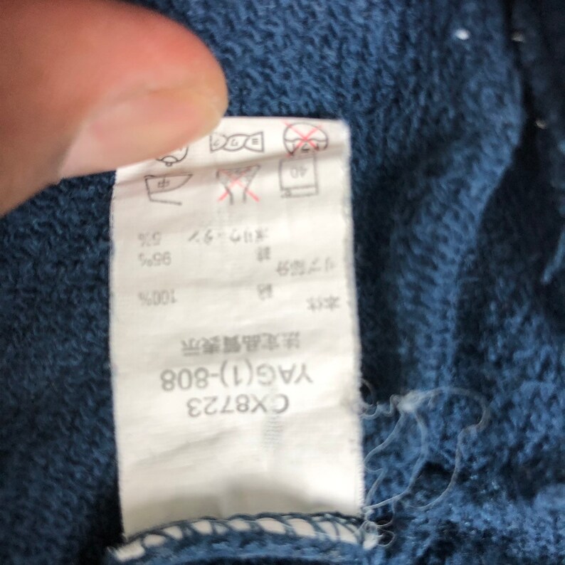 RARE!! Vintage Champion Side Tape Embroidery Big Logo Kids Sweatshirt