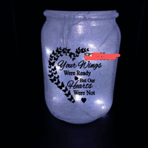 Butterfly Memory Lighted Jar/remembrance - Etsy