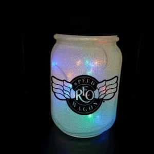 Reo Speedwagon lighted jar/rock band/ music
