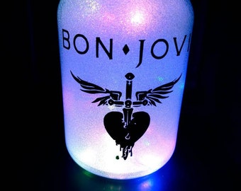 Bon Jovi lighted jar/music/rock band