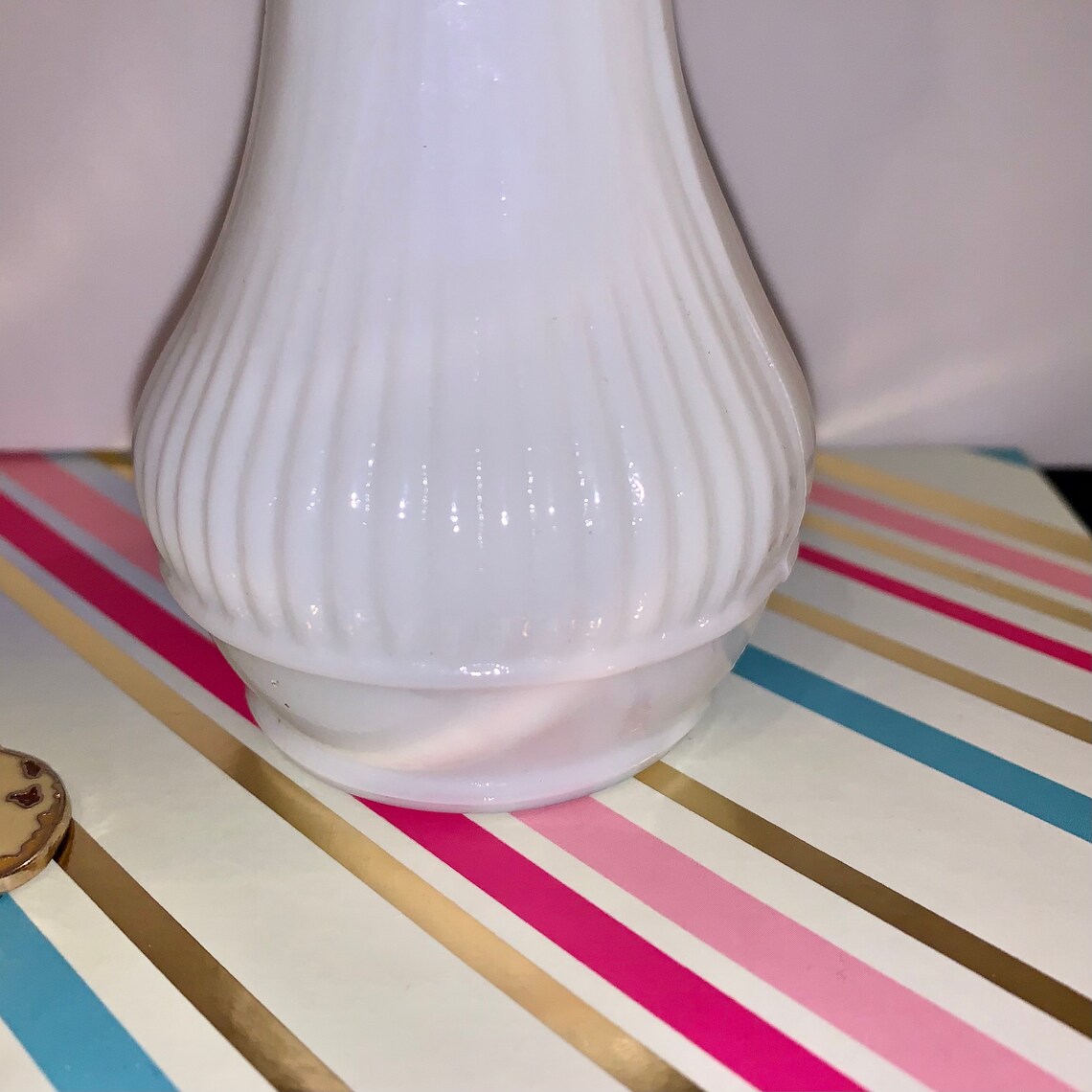 Vintage Randall Milk Glass Bud Vase Etsy