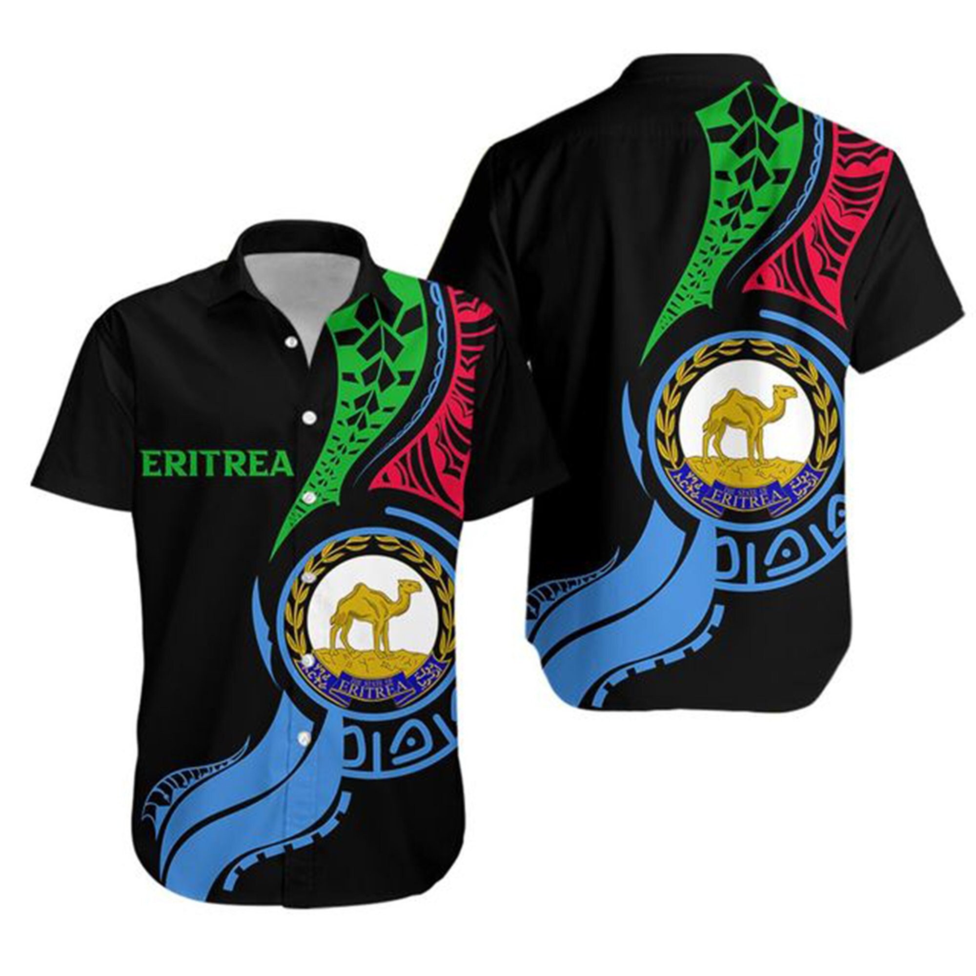 Discover Black History Africa Country Hawaiian Shirt, Eritrea Tigray Ethiopia, Summer Hawaiian Shirt