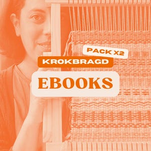 Ebooks Volume I + II KROKBRAGD weaving - 339 motifs + 4 full pattern projects to mix & match in your frame loom - Downloadable PDF's