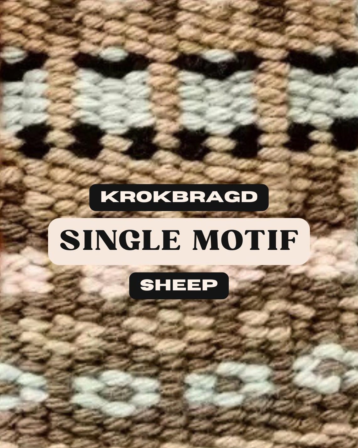 Sheep Krokbragd Motif Grid for Frame Loom Scandinavian Weaving ...