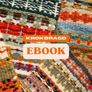 Krokbragd Ebook VOLUME II: Simple & Double Krokbragd weaving +200 motifs pack to mix and match for frame loom Downloadable Digital PDF