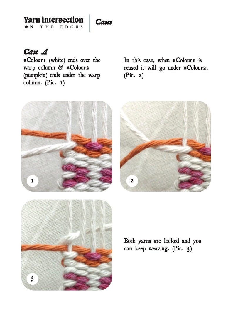 Halloween Krokbragd weaving pattern for frame loom Weave a spooky mini wall hanging Downloadable PDF Ebook image 7