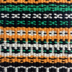 Halloween Krokbragd weaving pattern for frame loom Weave a spooky mini wall hanging Downloadable PDF Ebook image 5