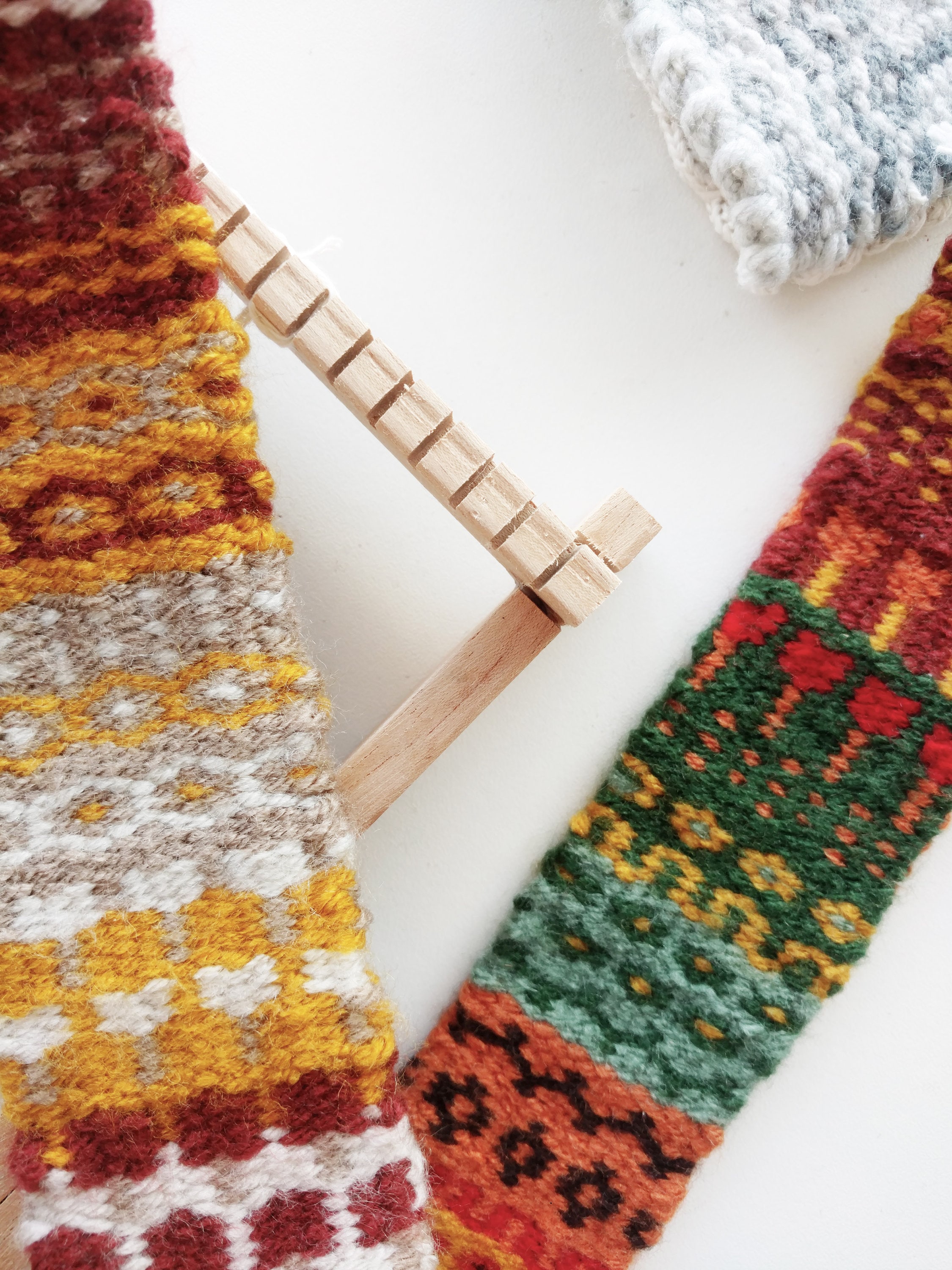 Krokbragd Weaving Pattern PDF Bookmark Woven on a Frame Loom Etsy UK