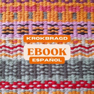 EBOOK Band 1 – Krokbragd +130 Vorsatzblätter zum Kombinieren + 4 Projekte mit Webmustern für Rahmenwebstühle – herunterladbares PDF [SPANISCH]