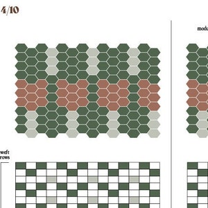Krokbragd weaving pattern guide Bookmark woven on a frame loom Abstract design motifs Downloadable PDF 39 pages handbook image 6