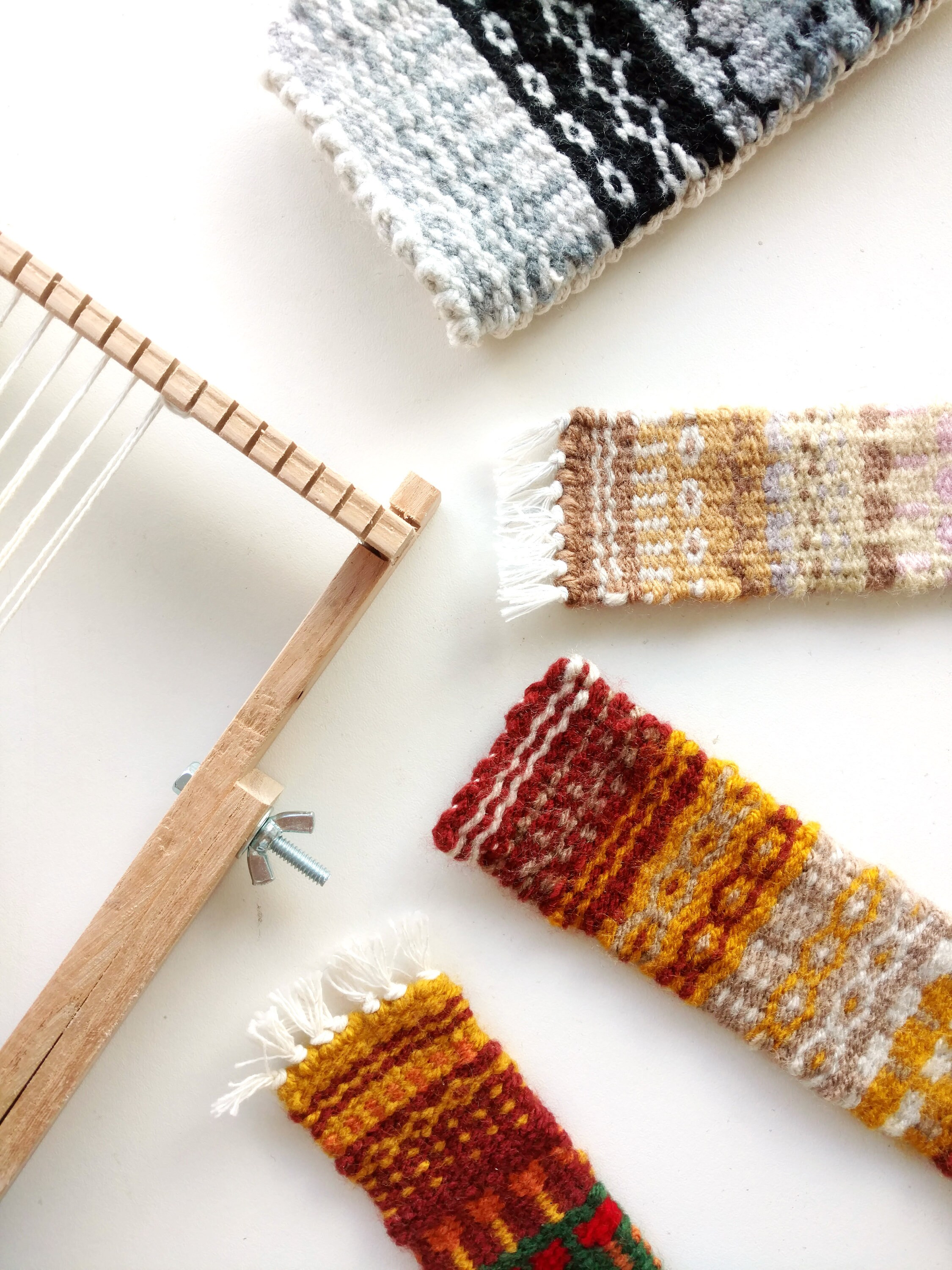 Krokbragd Weaving Pattern PDF Bookmark Woven on a Frame Loom Etsy UK