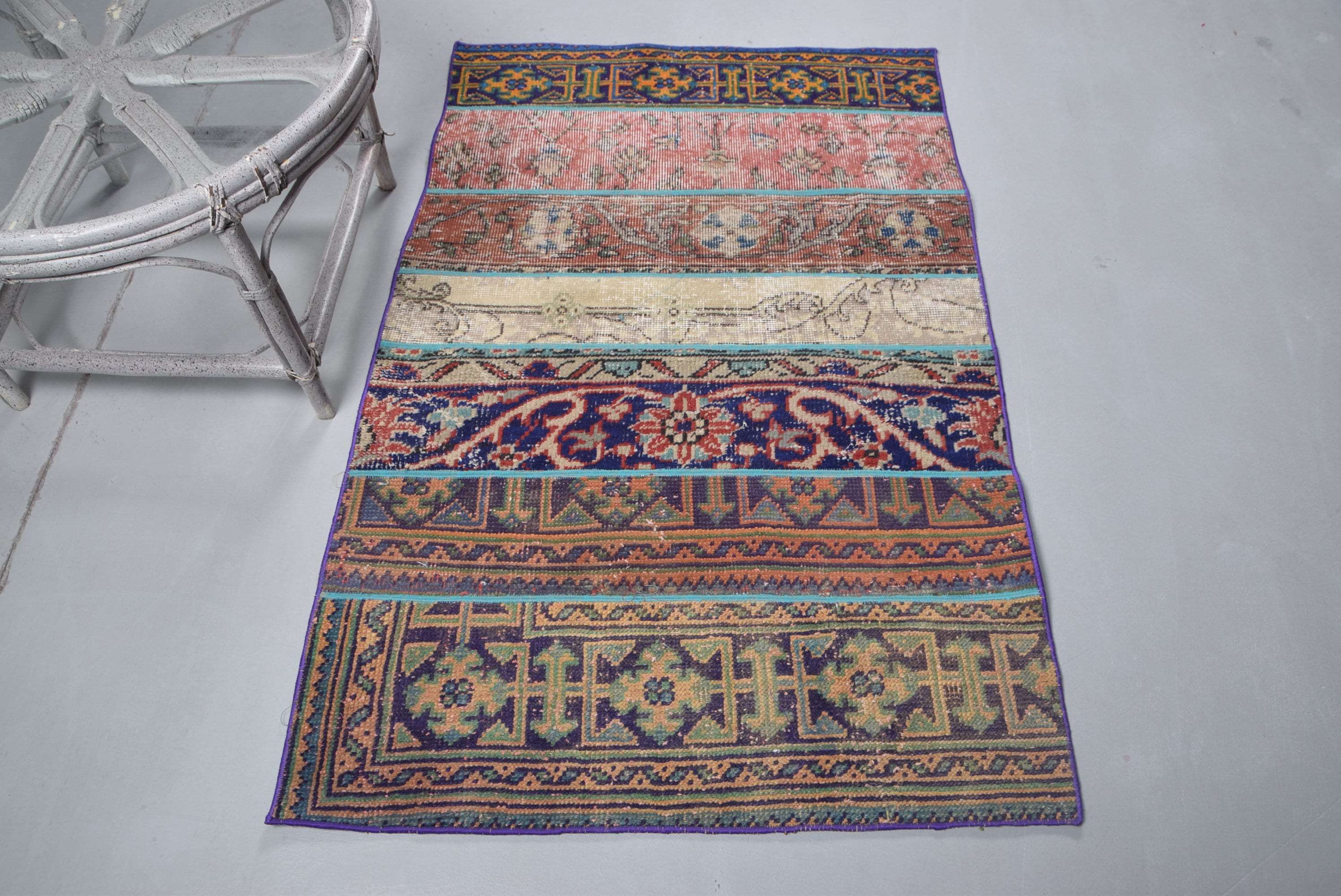 Turkish Rug, Small Carpet, Vintage Rug, Patchwork Carpet, 37x56 Inches Blue Rug, Organic Bath Carpet, Wool Wall Hanging Rugs, 9277 - Etsy Turkish Rug, Small Carpet, Vintage Rug, Patchwork Carpet, 37x56 Inches Blue Rug, Organic Bath Carpet, Wool Wall Hanging Rugs, 9277 - Etsy
