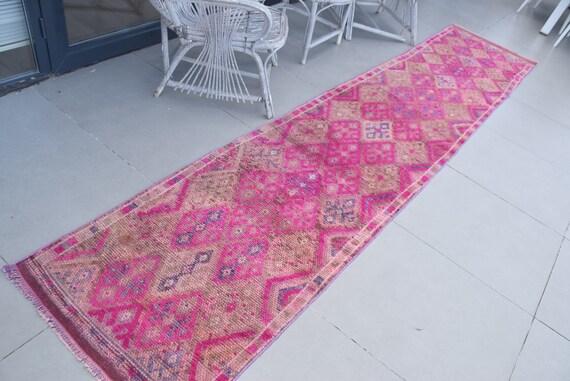 ランナーカーペット、トルコラグ、ヴィンテージヘルキラグ