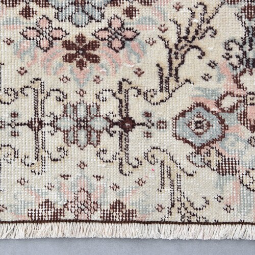 Turkish Rug, 4x7.1 feet, Anatolian Rug, Area shops Rug, Salon Rug, Home Decor, Wool Rug, Vintage Rug, White,Antique Rug, Oriental Rug, PR-3114