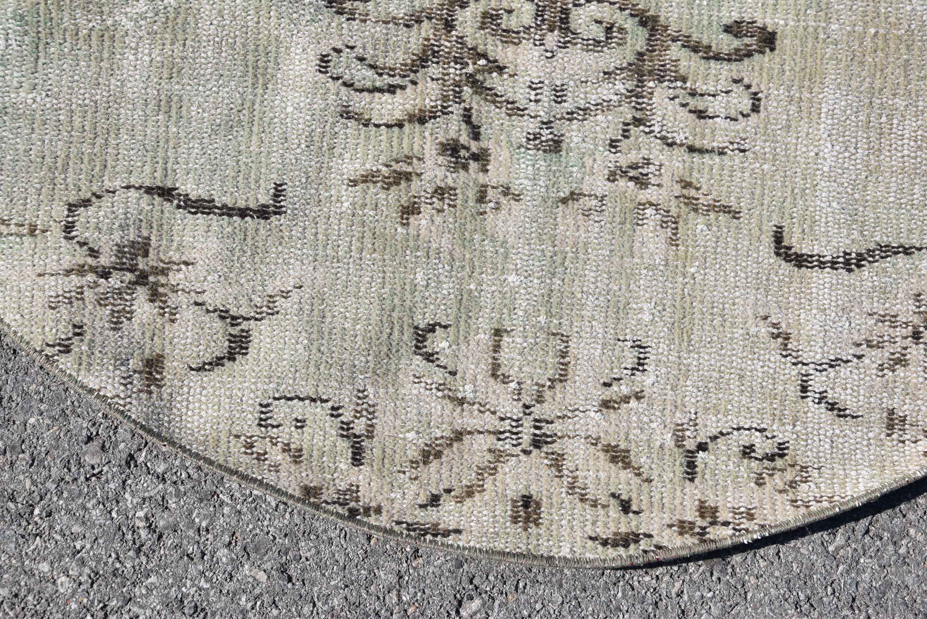 Turkish Rug Muted Rug 3.6x3.6 feet Vintage Rug Small Rug Etsy