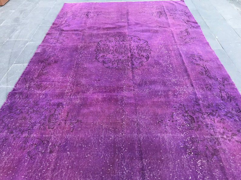 Salon Rug Living Room Rug Large Rug Oushak Vintage Rug Turkish Rug Area Rug Distressed Vintage Large Oushak Rug Oriental Turkish Rug PR-18
