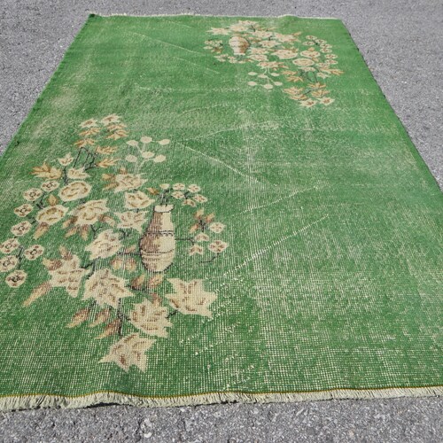 Vintage Rug, Turkish Rug, Area Rug, Home Decor Carpet, 46x80 inches shops Green Rug, Tribal Floor Rugs, Handwoven Indoor Carpet, 7192