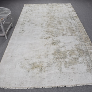 Turks tapijt, vintage tapijt, 5,3 x 9,6 ft grote tapijten, vervaagde Anatolische tapijten, tapijten voor salon, beige oosterse tapijten, groot Turks tapijt,