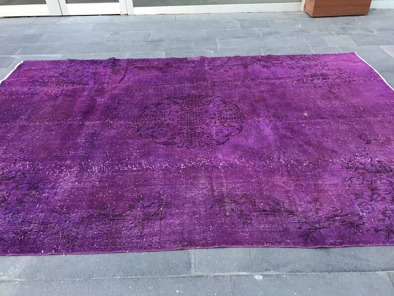 Salon Rug Living Room Rug Large Rug Oushak Vintage Rug Turkish Rug Area Rug Distressed Vintage Large Oushak Rug Oriental Turkish Rug PR-18