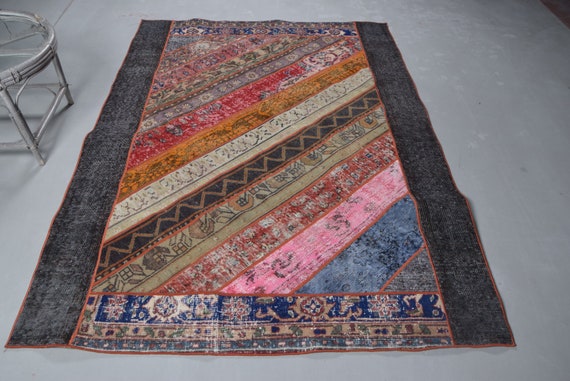 トルコラグ ヴィンテージ ラグ  カーペット ピンク トルコラグ、ヴィンテージラグ、大型ラグ、ホームデコレーション
