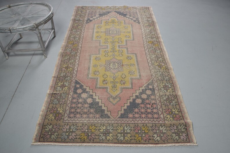 Turkish Rug, Vintage Rug, Area Carpet, Home Decor Rug, 54x101 Inches