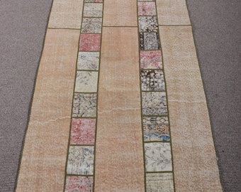 3x8ランナーラグ、パッチワークラグ、トルコラグ、ヴィンテージラグ