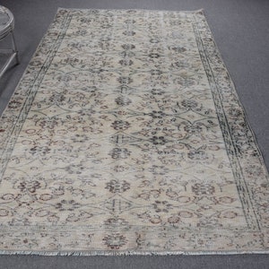Turkish Rug,5.2x8.7 ft Large Rug,Vintage Rug,Antique Rugs, Rugs For Salon, Beige Oriental Rugs, Large Oushak Rug,